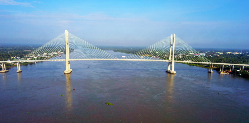 Cầu Cao Lãnh - Đồng Tháp - Cây cầu dây văng thứ 3 bắc qua sông Tiền